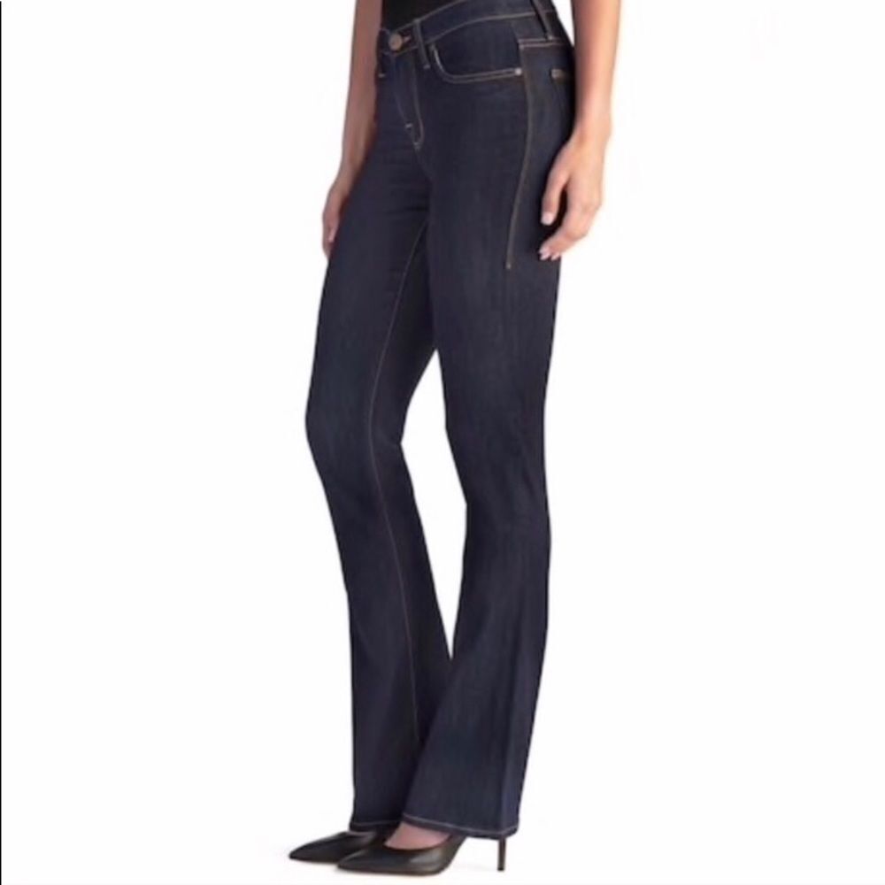 Rock & Republic Kasandra Boot Cut Mid‎ -Rise Jeans 2 Short New